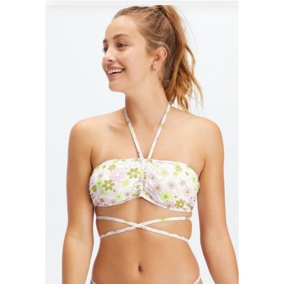Fabletics Other - NWT Women's Fabletics Wrap Around Floral Print Bandeau Bikini Top Size Medium/8